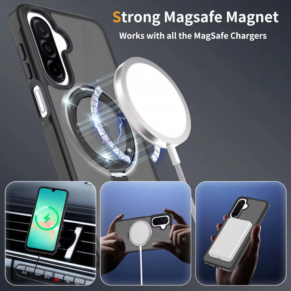 MagSafe Phone Case with Magnetic Ring 